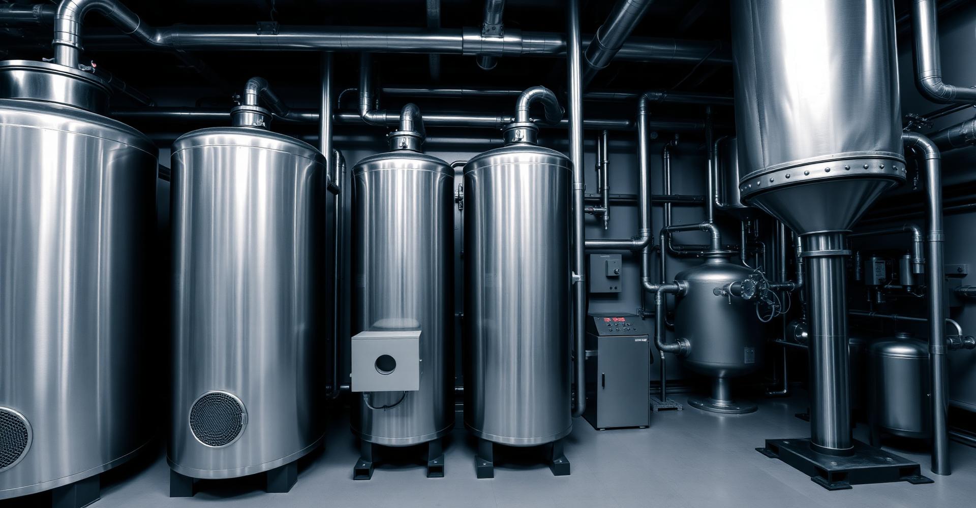 Compressed air treatment installation
